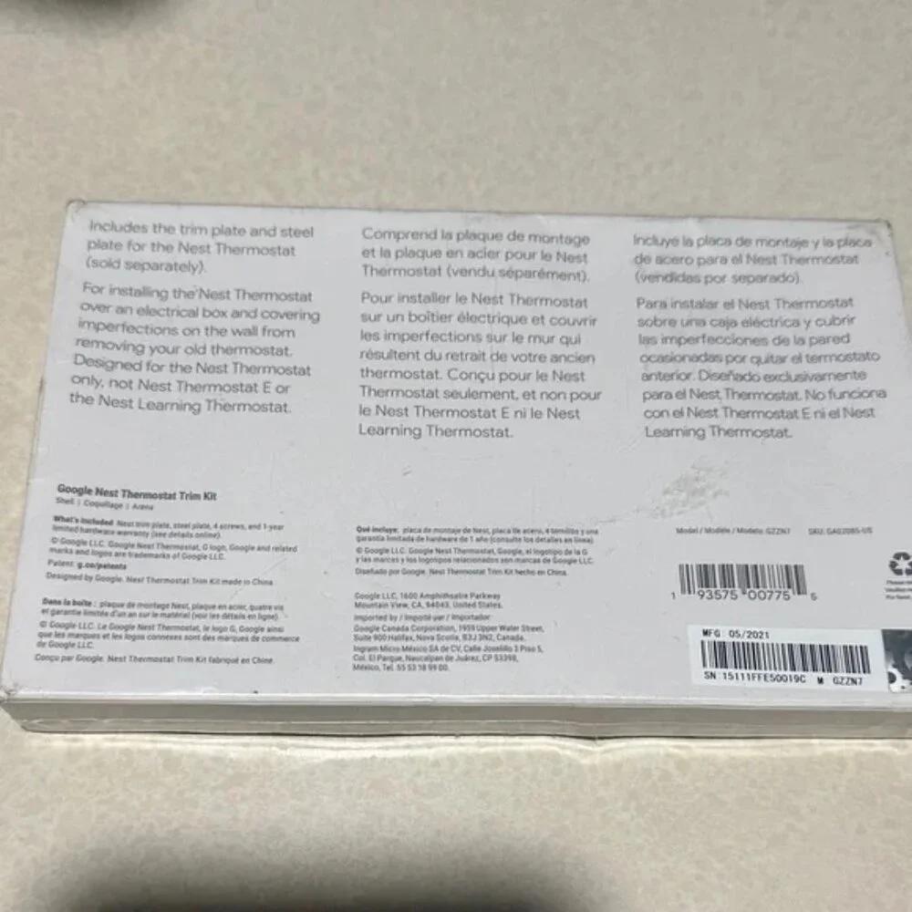 Google Nest Thermostat Trim Kit in Soft Pink
